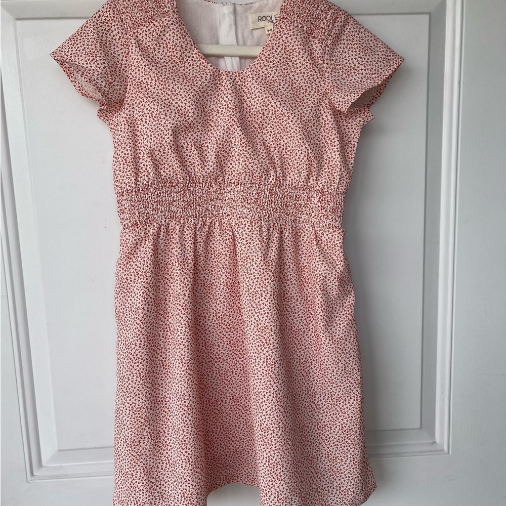 •Roolee Kids• Leaf Pattern Girls Dress - Size 5-6